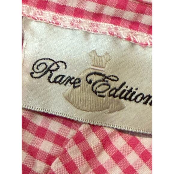 Rare Editions Whale Dress 24 Months Pink Gingham Seersucker Summer Baby Outfit - Picture 5 of 8